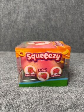 Pink Peach Squeeezy Plush Sensory Toy